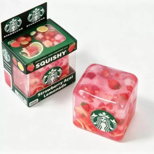 NeeDoh x Starbucks Strawberry Açaí Lemonade Nice Cube